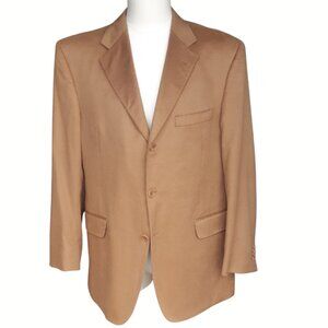 Coppley 100% Cashmere SZ 42R Men's 3 Button Butterscotch Sport Jacket Blazer